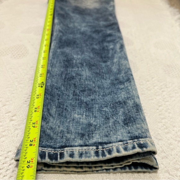 Miss Me Embellished Signature Ankle Skinny Jeans Acid Wash Mid Rise Size 30 Y2K - Picture 16 of 16